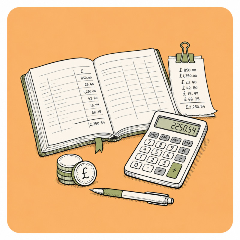 Warm orange illustration used within a finance website design